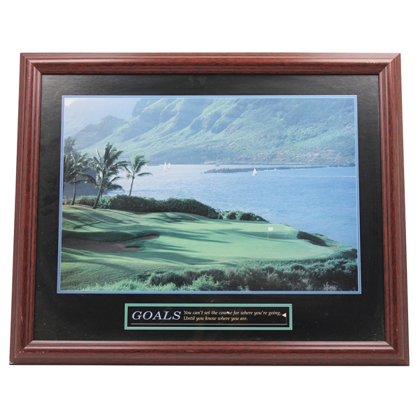 Goals Motivational Poster - Framed