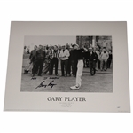 Gary Player Signed Back & White at St. Andrews 16x20 Photo w/Arnie St. Andrews JSA #CE33690