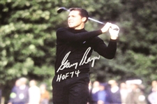 Gary Player Signed Post Swing 16x20 Photo w/'HOF 74' JSA ALOA