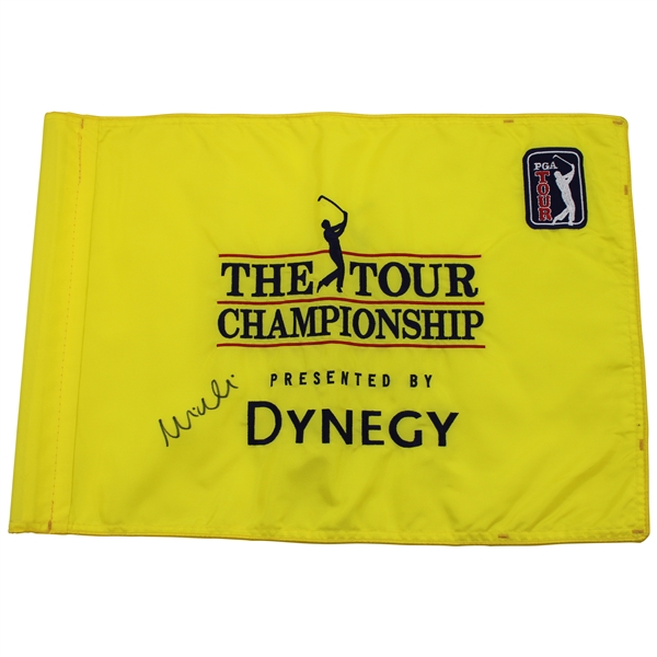 Mike Weir Signed 2001 Tour Championship Used Hole #5 Flag w/COA & JSA ALOA