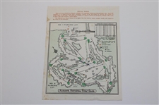 Jack Nicklaus Signed 1965 Masters Tournament Thursday Pairing Sheet JSA ALOA