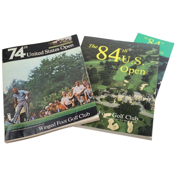 1974 & 1984 US Open at Winged Foot Official Programs