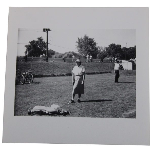 c.1940s Original Photo of Babe Zaharias Approaching the Range Photo