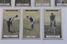 Eleven (11) 1925 Imperial Tobacco How To Play Golf Cards