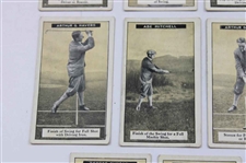 Eleven (11) 1925 Imperial Tobacco How To Play Golf Cards