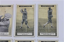 Eleven (11) 1925 Imperial Tobacco How To Play Golf Cards