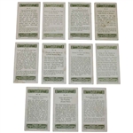 Eleven (11) 1925 Imperial Tobacco How To Play Golf Cards