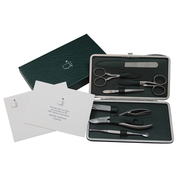 2001 Augusta National GC Masters Tournament Gift - Grooming Kit in Original Case w/Card