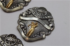 Five (5) PGA Sterling Silver Scoring Medals 1961, 1962 (x3) & 1963
