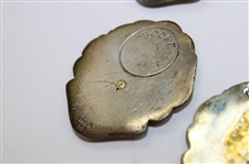 Five (5) PGA Sterling Silver Scoring Medals 1961, 1962 (x3) & 1963