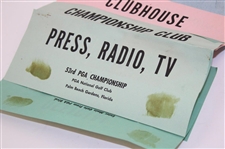 1971 PGA Championship Various Tickets, Parking Passes, Membership Cards & more - Nicklaus Win