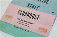 1971 PGA Championship Various Tickets, Parking Passes, Membership Cards & more - Nicklaus Win