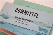 1971 PGA Championship Various Tickets, Parking Passes, Membership Cards & more - Nicklaus Win