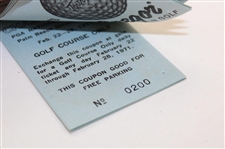 1971 PGA Championship Various Tickets, Parking Passes, Membership Cards & more - Nicklaus Win