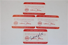 1971 PGA Championship Various Tickets, Parking Passes, Membership Cards & more - Nicklaus Win