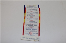 1971 PGA Championship Various Tickets, Parking Passes, Membership Cards & more - Nicklaus Win
