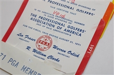 1971 PGA Championship Various Tickets, Parking Passes, Membership Cards & more - Nicklaus Win