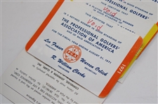 1971 PGA Championship Various Tickets, Parking Passes, Membership Cards & more - Nicklaus Win