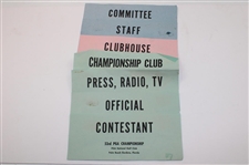 1971 PGA Championship Various Tickets, Parking Passes, Membership Cards & more - Nicklaus Win