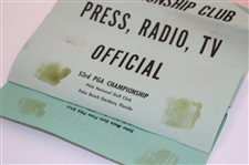 1971 PGA Championship Various Tickets, Parking Passes, Membership Cards & more - Nicklaus Win
