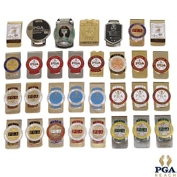 Thirty One (31) Tournament Contestant Badge/Money Clips
