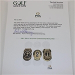 1991, 2001 & 2010 PGA Championship Money Clips