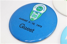 Three (3) PGA Championship Media Buttons 1975 & 1979 (x2)