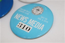 Three (3) PGA Championship Media Buttons 1975 & 1979 (x2)
