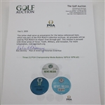 Three (3) PGA Championship Media Buttons 1975 & 1979 (x2)