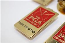 Four (4) PGA of America Member Money Clips w/2008 PGA Championship Money Clip