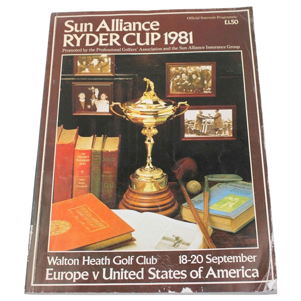 1981 Ryder Cup at Walton Heath Golf Club Program