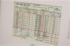 Gary Player 1959 Victorian Open Championship at Yarra Yarra GC in Melbourne, Australia Facsimile Scorecard Display - Framed