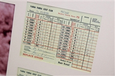 Gary Player 1959 Victorian Open Championship at Yarra Yarra GC in Melbourne, Australia Facsimile Scorecard Display - Framed