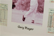 Gary Player 1959 Victorian Open Championship at Yarra Yarra GC in Melbourne, Australia Facsimile Scorecard Display - Framed