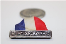 Vintage Metropolitan Association Of The AAU Masters Championship Champions Medal W/ Original Ribbon