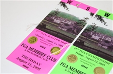 2005 PGA Championship at Baltusrol Complete Ticket Set