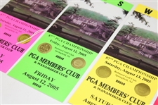 2005 PGA Championship at Baltusrol Complete Ticket Set