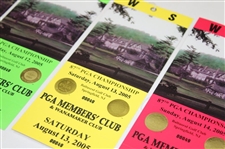 2005 PGA Championship at Baltusrol Complete Ticket Set