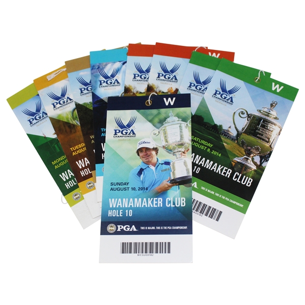 2014 PGA Championship at Valhalla Complete Ticket Set