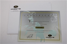 Tiger Woods Youngest Masters Winner Cobra Driver Limited Edition Presentation Display 1299/1997