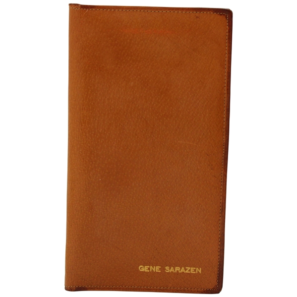 Gene Sarazens Personal 1957 Masters Leather Address & Pencil Folder