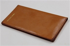 Gene Sarazen's Personal 1957 Masters Leather Address & Pencil Folder