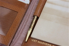 Gene Sarazen's Personal 1957 Masters Leather Address & Pencil Folder