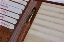 Gene Sarazen's Personal 1957 Masters Leather Address & Pencil Folder