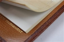 Gene Sarazen's Personal 1957 Masters Leather Address & Pencil Folder