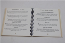 Player, Faldo & Miller Signed 1998 HOF Inaugural Dinner Program, Program & Menu - Sarazen Collection JSA ALOA