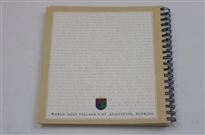 Player, Faldo & Miller Signed 1998 HOF Inaugural Dinner Program, Program & Menu - Sarazen Collection JSA ALOA