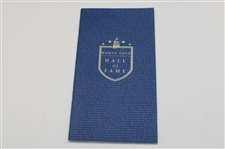 Player, Faldo & Miller Signed 1998 HOF Inaugural Dinner Program, Program & Menu - Sarazen Collection JSA ALOA