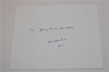 Gene Sarazen Signed Sarazen, Farrell & Hoddard Charlotte NC 1920's B&W Photo - Sarazen Collection JSA ALOA
