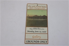 1999 U.S. Open At  Pinehurst Program, Ticket, Practice Round Map, Payne Stewart Winner 